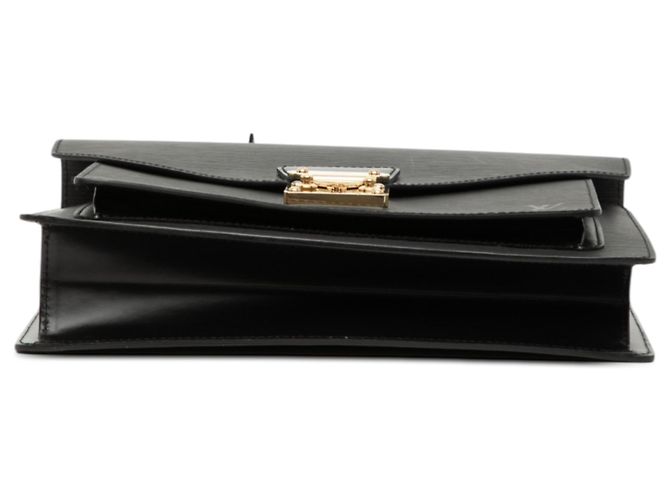 Borsa Satchel Louis Vuitton Epi Monceau 28 Nera Nero - vista 3