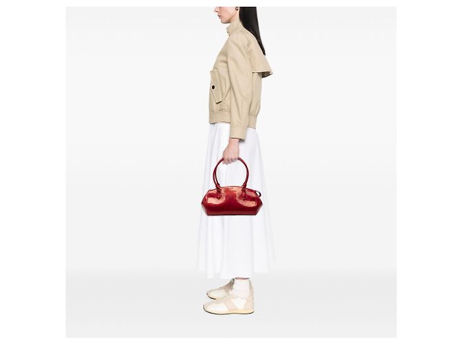 Louis Vuitton Monogram Vernis Sherwood PM Schultertasche rot - Ansicht 7