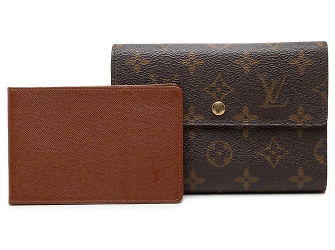 Louis Vuitton Monogram Porte Tresor Etui Papiers Wallet Small Wallets Brown Braun - Ansicht 10