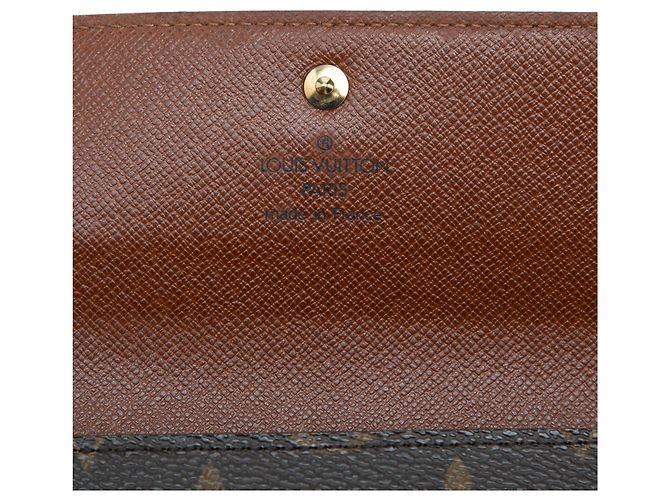 Louis Vuitton Monogram Porte Tresor Etui Papiers Wallet Small Wallets Brown Braun - Ansicht 8