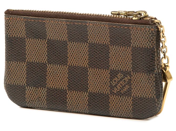 Portachiavi Louis Vuitton Damier Ebene Marrone - vista 2
