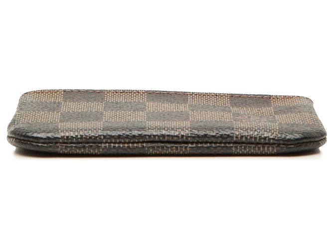Portachiavi Louis Vuitton Damier Ebene Marrone - vista 3