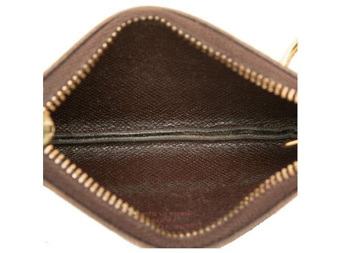 Portachiavi Louis Vuitton Damier Ebene Marrone - vista 4