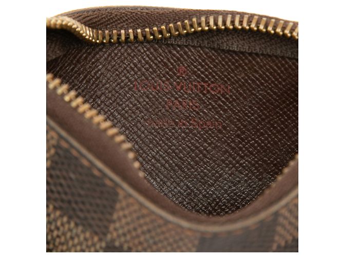 Portachiavi Louis Vuitton Damier Ebene Marrone - vista 5