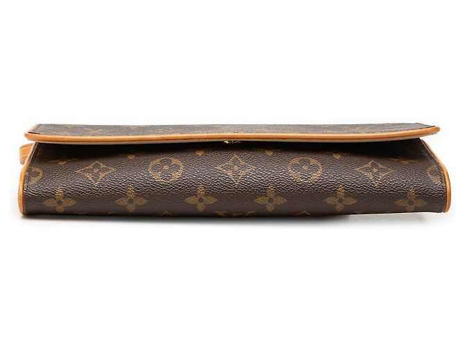 Bolso bandolera Louis Vuitton Monogram Pochette Twin GM marrón Castaño - vista 3