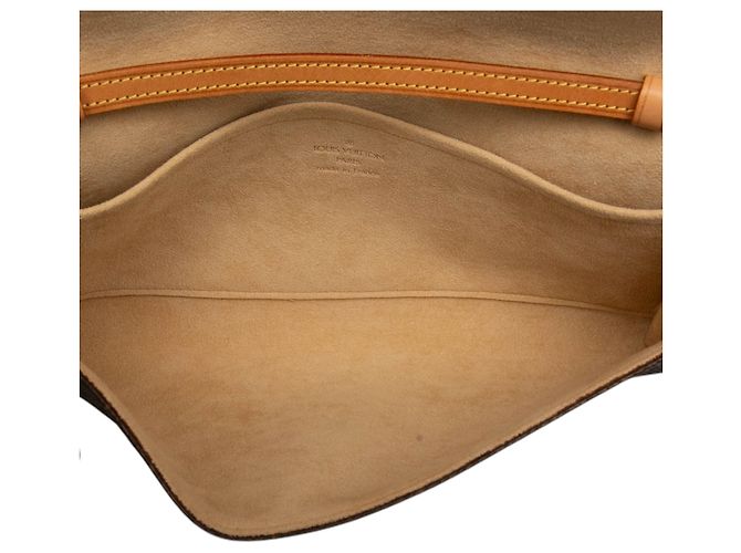 Bolso bandolera Louis Vuitton Monogram Pochette Twin GM marrón Castaño - vista 4