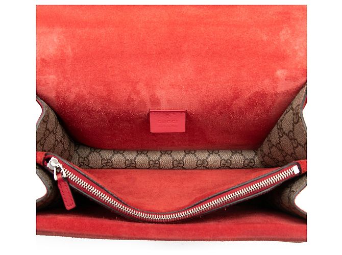 Borsa a tracolla Gucci Dionysus Medium GG Supreme Beige - vista 4