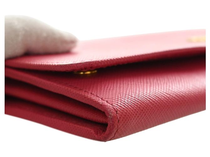 Bolso bandolera Prada Saffiano Wallet On Chain Rosa - vista 10