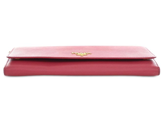 Bolso bandolera Prada Saffiano Wallet On Chain Rosa - vista 3