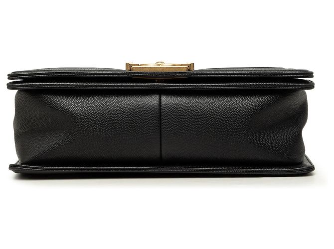 Chanel Boy Flap Crossbody Bag Quilted Caviar Old Medium Schwarz - Ansicht 3