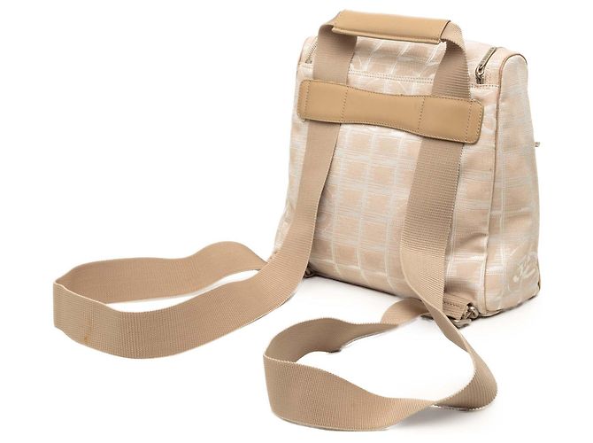 Beige Chanel New Travel Line Nylon Backpack - view 2