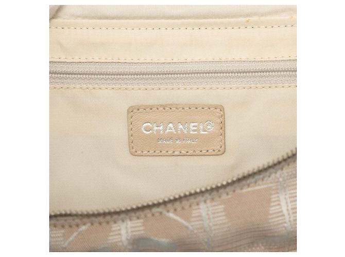 Beige Chanel New Travel Line Nylon Backpack - view 5