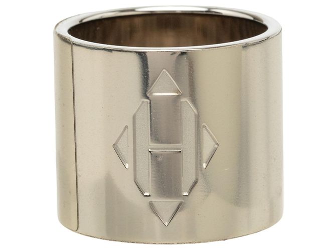 Ring Anello per foulard Hermès H Diamant placcato palladio argento - vista 3