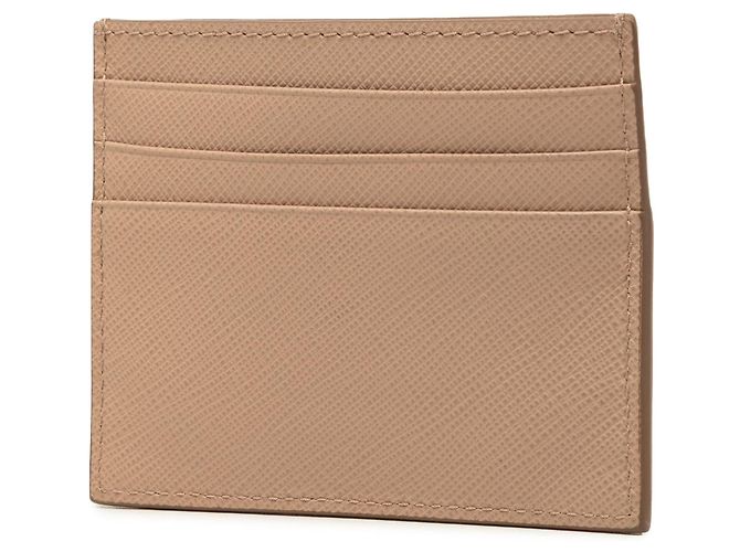 Portacarte Prada Saffiano Marrone - vista 2