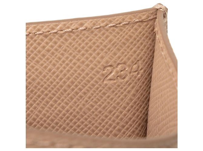 Portacarte Prada Saffiano Marrone - vista 6