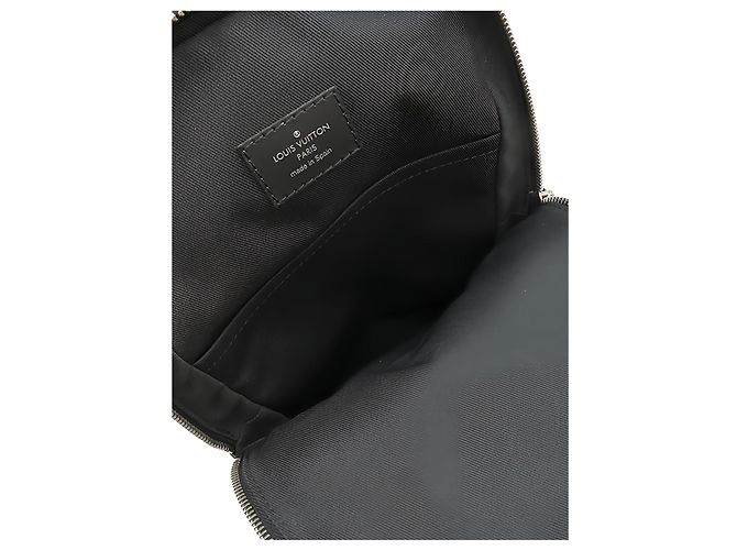 Borsa a tracolla Louis Vuitton Avenue Sling Damier Graphite Nera Nero - vista 4