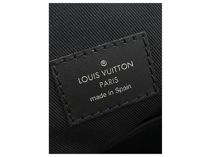 Borsa a tracolla Louis Vuitton Avenue Sling Damier Graphite Nera Nero - vista 5