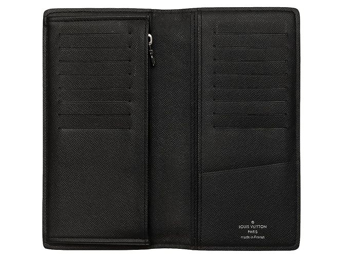 Black Louis Vuitton Monogram Eclipse Brazza Long Wallet - view 4