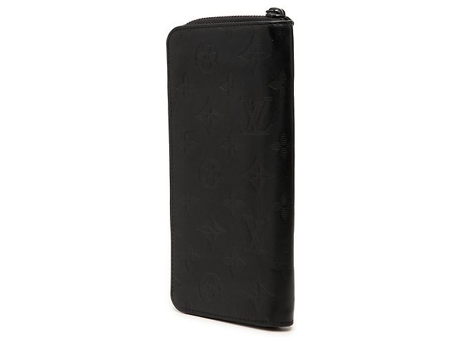 Carteira Longa Vertical Zippy Louis Vuitton Monogram Shadow Preta Preto - vista 2