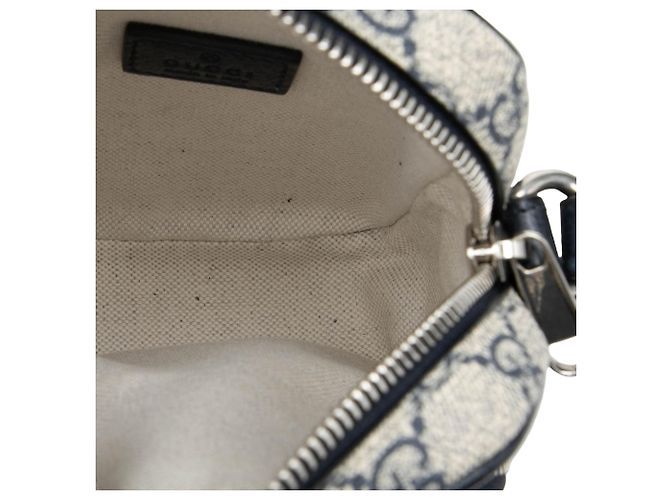 Beige Gucci Mini GG Supreme Web Ophidia Satchel - Ansicht 4