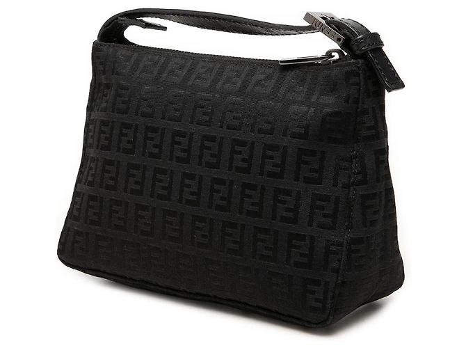 Borsa Fendi Zucchino Canvas nera Nero - vista 2