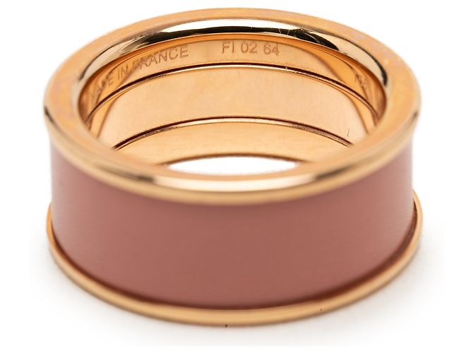 Ring Anello Hermès Medium Gold Plated Enamel H Diamant Uni Oro D'oro - vista 5