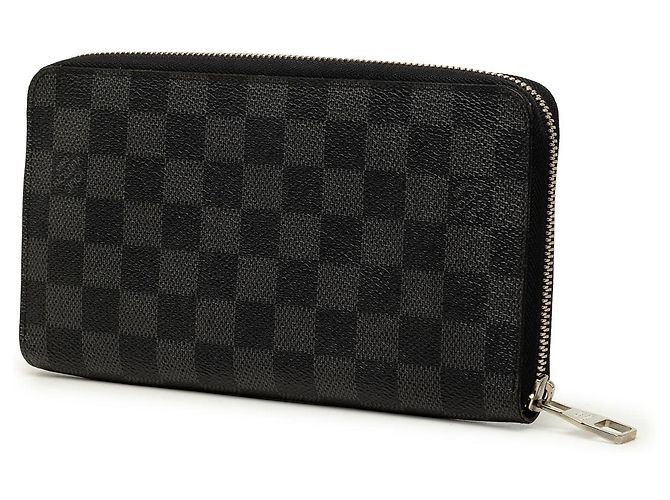 Cartera Larga Louis Vuitton Damier Graphite Zippy Organizer Wallet Negra Negro - vista 2