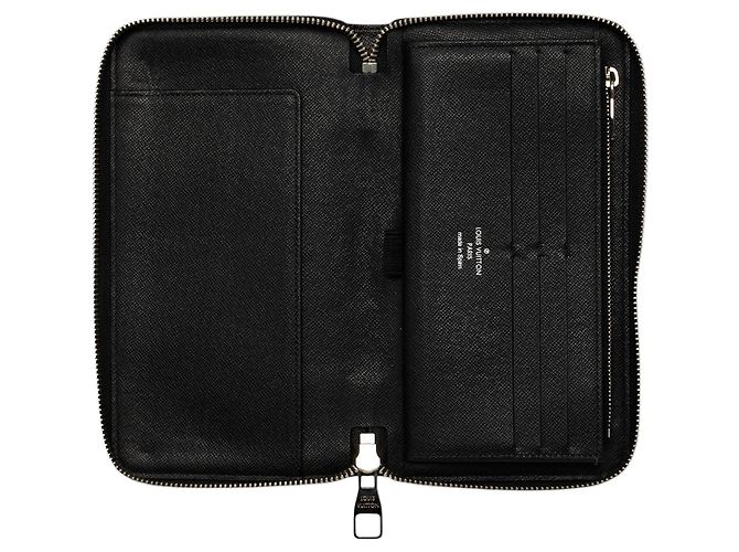 Cartera Larga Louis Vuitton Damier Graphite Zippy Organizer Wallet Negra Negro - vista 4
