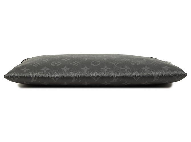 Bolso de mano Louis Vuitton Monogram Eclipse Discovery Pochette GM negro - vista 3