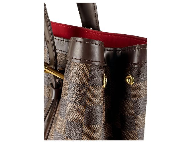Saco Tote Louis Vuitton Damier Ebene Hampstead MM Castanho Marrom - vista 10
