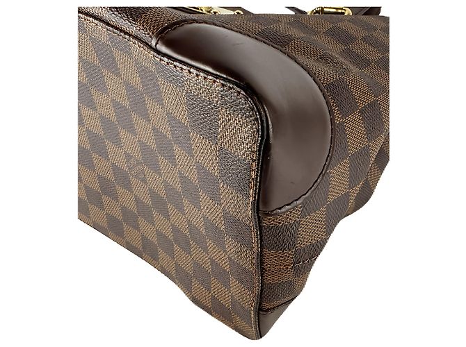 Saco Tote Louis Vuitton Damier Ebene Hampstead MM Castanho Marrom - vista 12