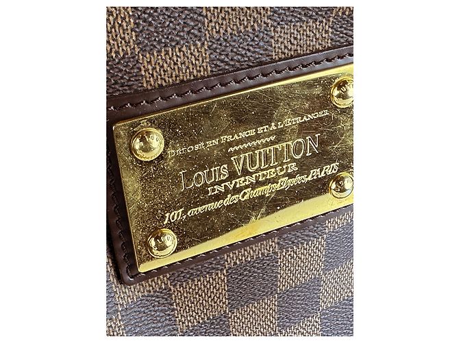 Saco Tote Louis Vuitton Damier Ebene Hampstead MM Castanho Marrom - vista 6