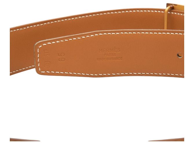 Cintura reversibile Hermès Constance H in pelle Box Calf marrone - vista 5