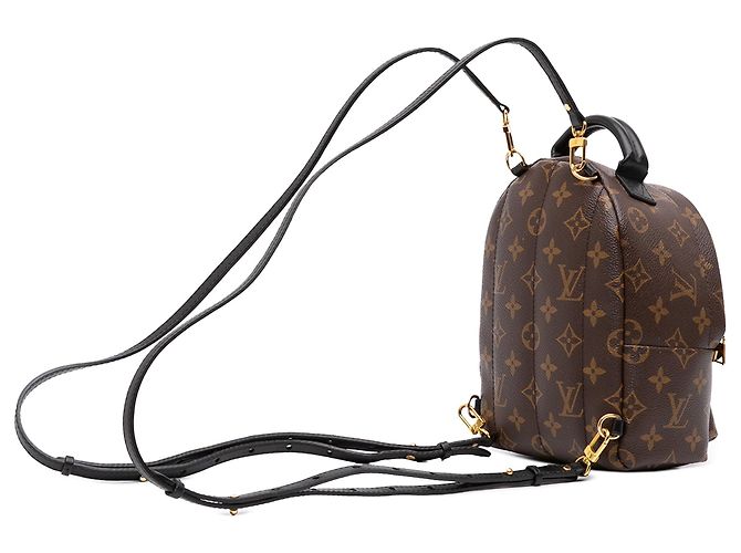 Mochila Mini Palm Springs Louis Vuitton Monogram Marrón Castaño - vista 2