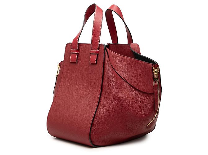 Bolso Satchel Hammock LOEWE Small de piel de becerro rojo Roja - vista 2