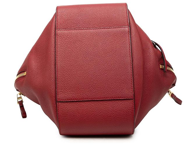 Bolso Satchel Hammock LOEWE Small de piel de becerro rojo Roja - vista 3
