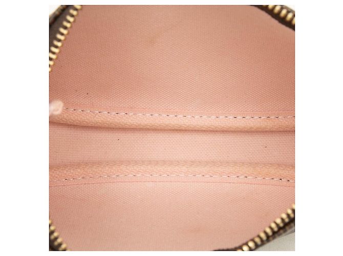 Mini Pochette Accessoires Louis Vuitton Damier Ebene Vivienne Holiday Marrone - vista 4