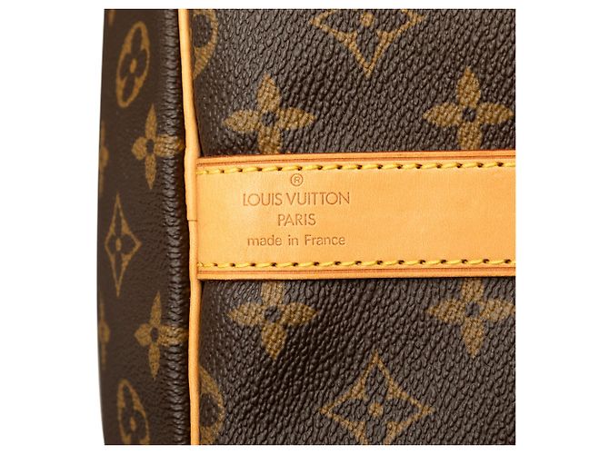 Sac de voyage Louis Vuitton Monogram Keepall Bandouliere 60 Marron - vue 5