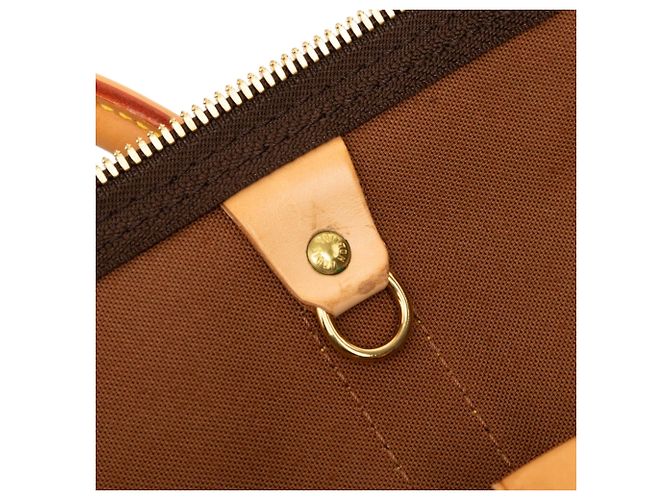 Sac de voyage Louis Vuitton Monogram Keepall Bandouliere 60 Marron - vue 6