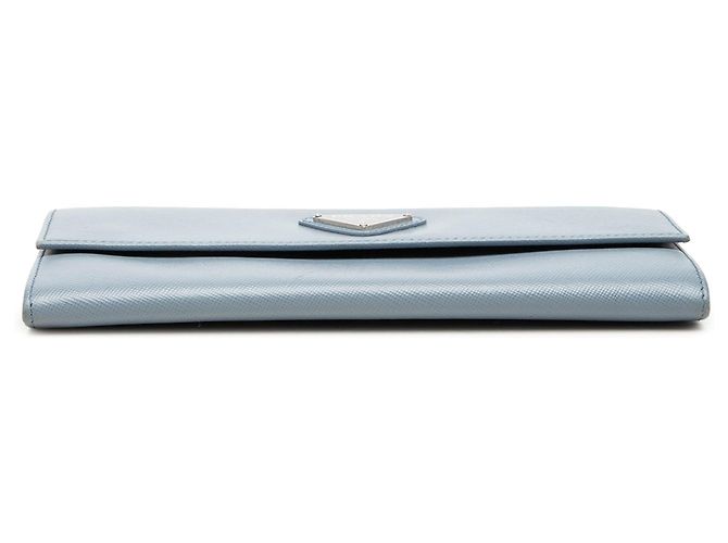 Prada Saffiano Continental Langbrieftasche blau - Ansicht 3
