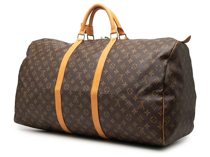 Borsa da viaggio Louis Vuitton Monogram Keepall 60 Marrone - vista 2