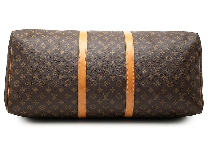 Borsa da viaggio Louis Vuitton Monogram Keepall 60 Marrone - vista 3