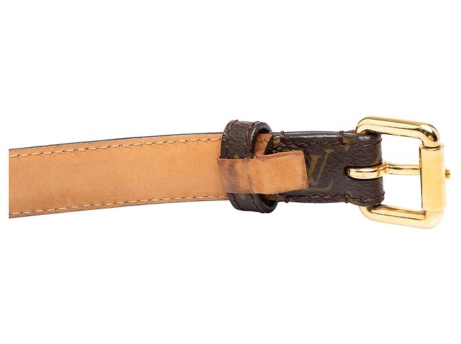 Brown Louis Vuitton Monogram Ellipse Belt - view 6