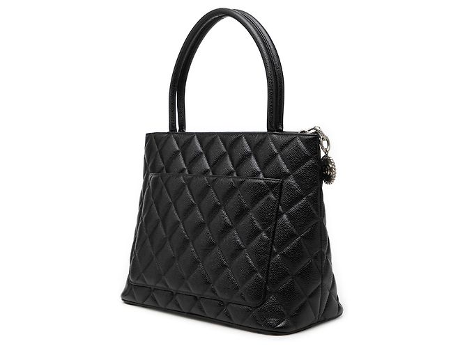 Sac Tote Chanel Caviar Medallion Noir - vue 2