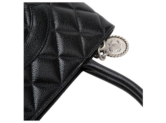 Sac Tote Chanel Caviar Medallion Noir - vue 6