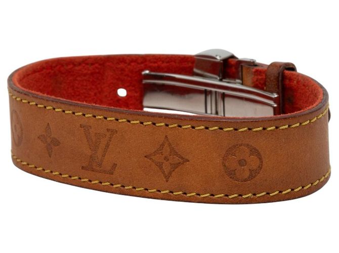 Bracciale dei desideri Louis Vuitton Monogram in Vachetta marrone - vista 2