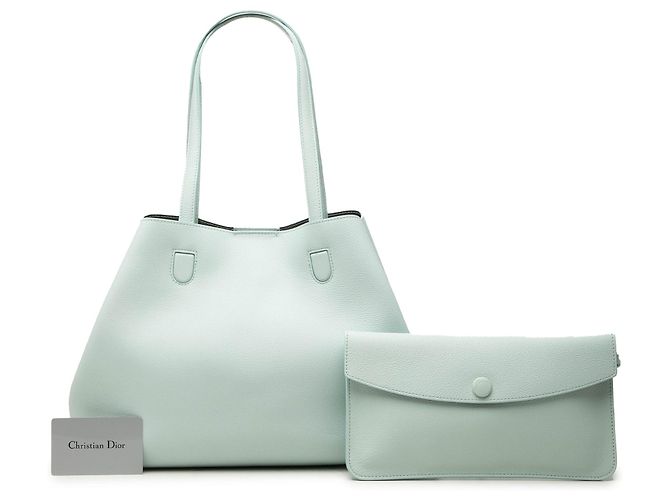 Autre Marque Borsa Dior Blossom Medium in pelle di vitello verde - vista 7