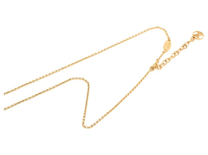 Collier Essential V Louis Vuitton plaqué or Doré - vue 6