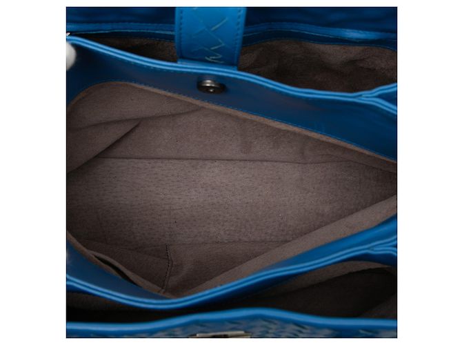 Sac Bottega Veneta Small Nappa Intrecciato Roma Bleu - vue 4