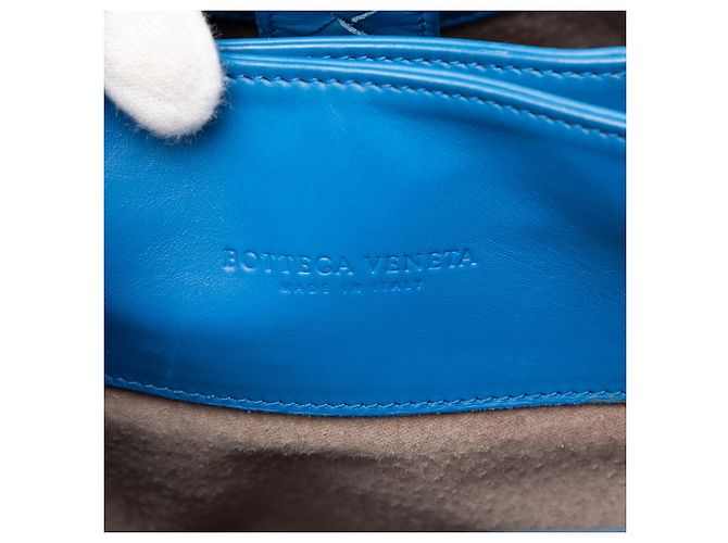 Sac Bottega Veneta Small Nappa Intrecciato Roma Bleu - vue 5